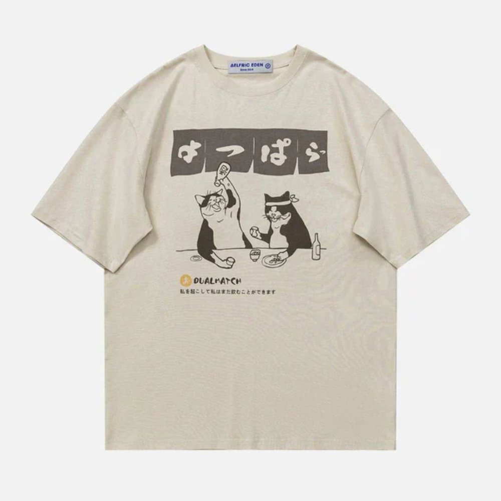 Aelfric Eden The Cat After Work Print Tee